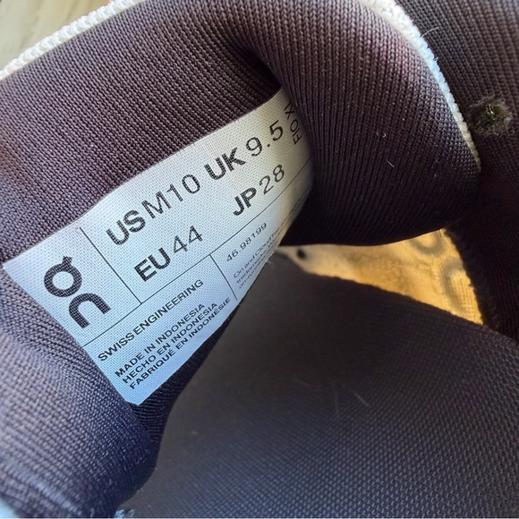 On Running Men's Athletic Shoes in White and Orange - Picture 10 of 10